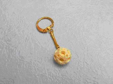  Ivory Imitation Puzzle Ball Key Rings