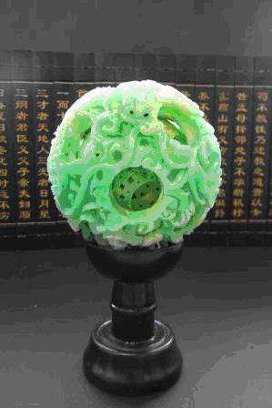 Chinese Jade Imitation Puzzle Balls #18